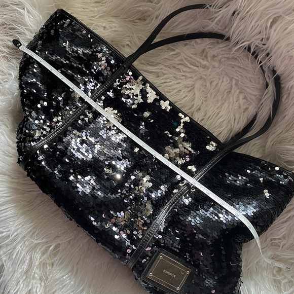 2 pc. Express Travel tote with wristlet book bag carry all black, purse - Picture 12 of 12